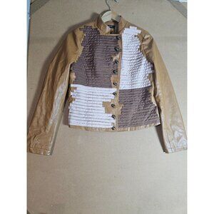 Janet Paris Faux Leather Large  Women Jacket